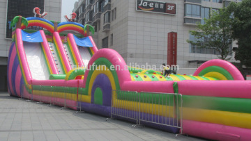 CE certificate high quality inflatable barrier or inflatable bouncy obstacle and commercial inflatable obstacle course