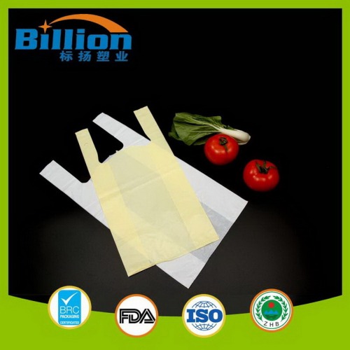 Custom Sizes T Shirt Plastic Colorful Poly Reclosable Poly Plastic Grocery Bags