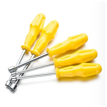 Metric and Inch Dual-Scale Magnetic Tip Driver Nut Holder with Hex Nut Socket for Screwdriver Tasks