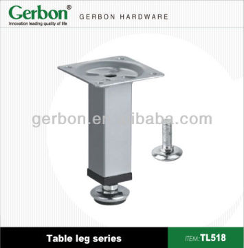 square steel retractable table feet