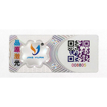 QR Code Series Numer Hologram Etykieta