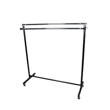 Stainless Steel Double Clothes Rail Rack for Displaying and Drying