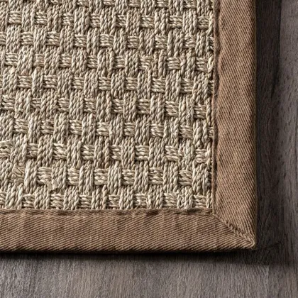 Natural seagrass fiber area rugs for living room