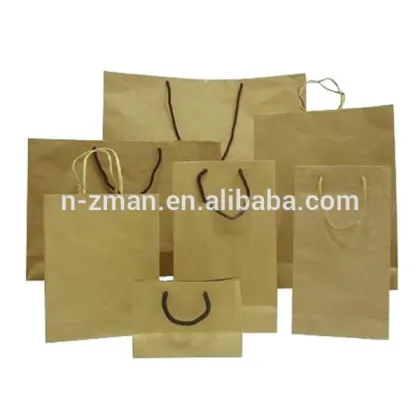 recycled brown paper bag,kraft brown paper bag,paper bag brown
