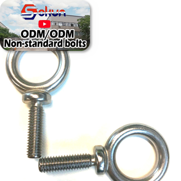 304 Stainless Steel Eye Bolts: Marine-Grade Lifting Eye Screws with Reliable Ring Loop Hole Bolts (M3-M24)
