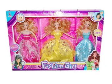 DOLL SET (W/SOLID BODY) 3PCS