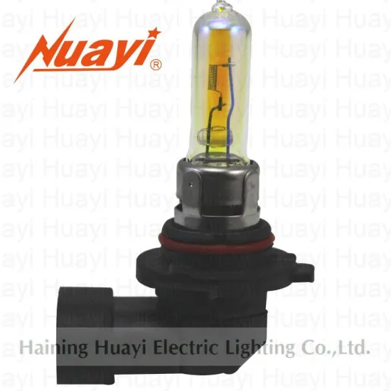 Automotive bulb 9005 P20D, halogen auto lamp HB3, rainbow yellow headlight lamp