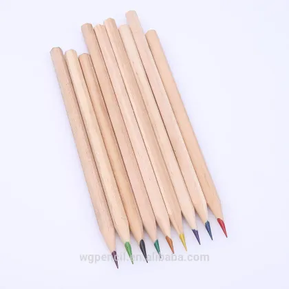24 colored pencil with nature wood /burlywood colored pencil body