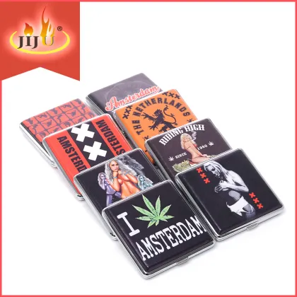 Yiwu Jiju Leather Cigar Box Can Pack 18pcs Cigarettes JL-081N Cigar Box