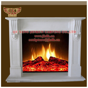 china 30 years of factory production quyang carving yellow fireplace sculpture