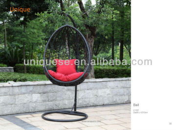 Steel wicker swing chair wicker hanging chair