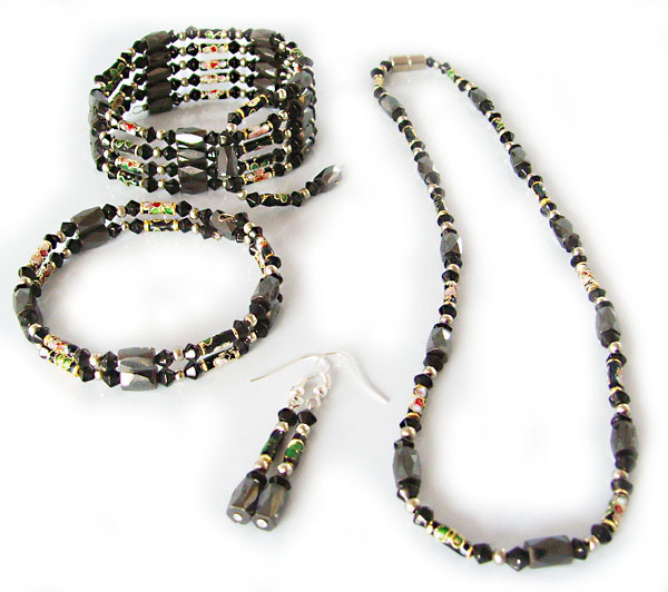 Hématite Set bijoux colorés