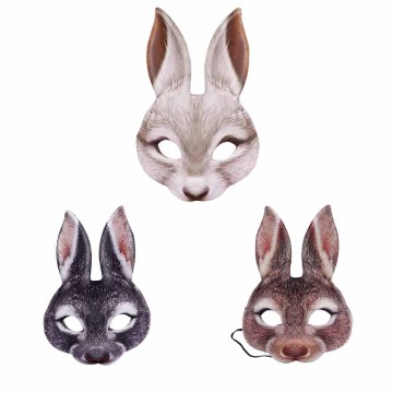 Masquerade EVA Half Face Rabbit Mask for Parties