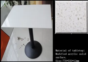 Artificial Marble Square Unique Design Clear Coffee Tables Marble Table Tops With Oem