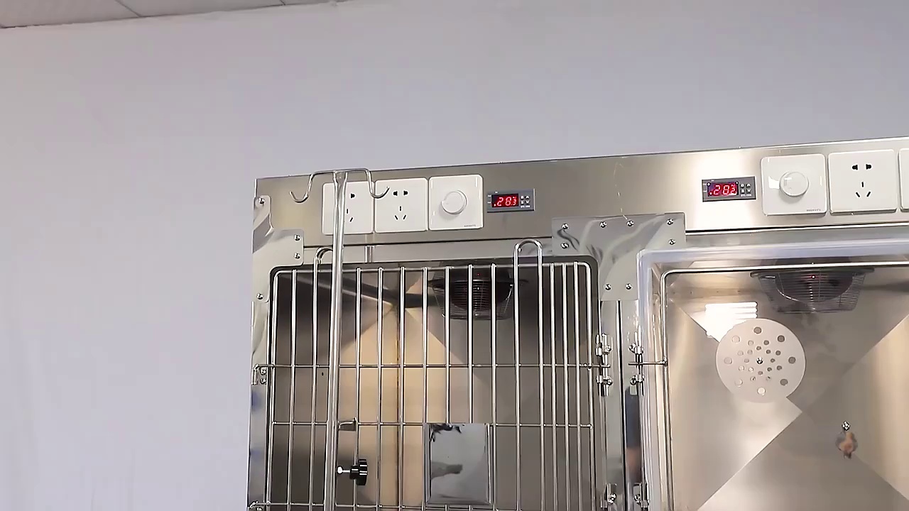 Stainless Steel Veterinary Cages for ICU Care