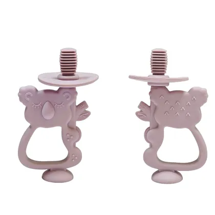 Koala 2in1 Silicone Teether Baby Toothbrush Soothing Relief