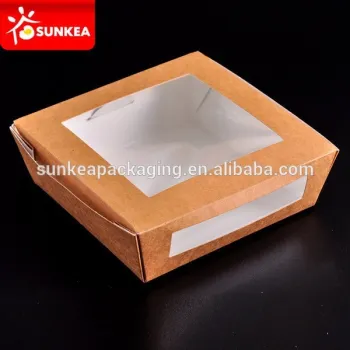 Paperboard Lock Corner Window Bakery Box,