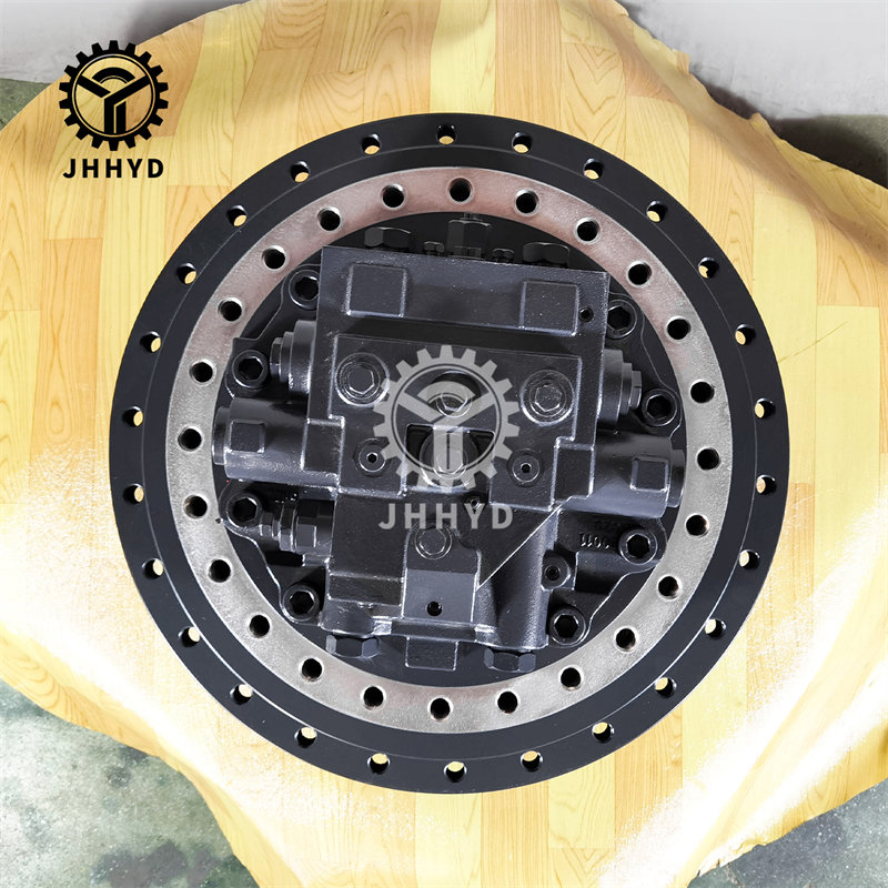 Close-up top view of premium aftermarket excavator track motor by Juheng