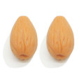 Resin Biscuits Almond Cofee Beans  Miniature Simulation Dollhouse Play Toys For Earring Jewelry Making Accessories