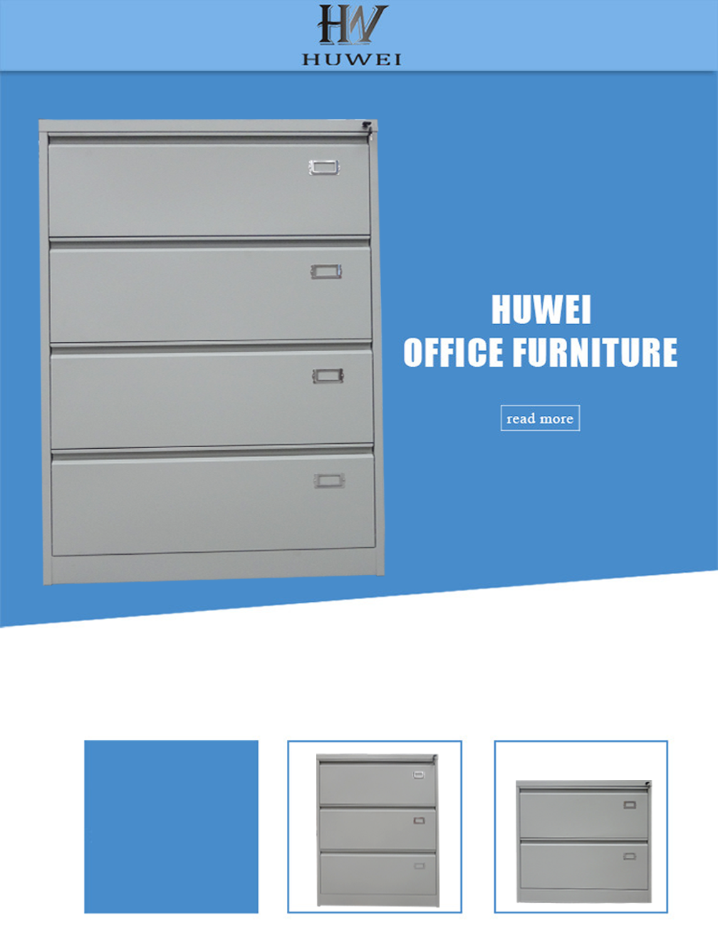 4 Drawers Lateral Filing Cabinet