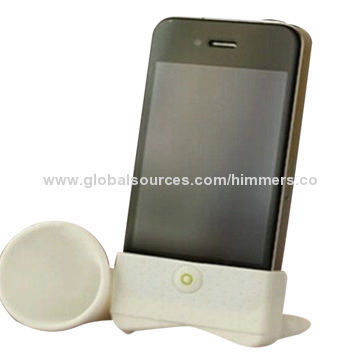 Wireless high quality customized promotional silicon mobile phone speaker