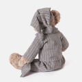 loveable plush baby doll soft gray bear toy