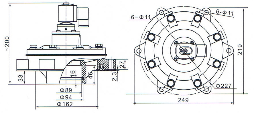 DMF-Y-76S SBFEC Type Manifold Mount Pulse Valve