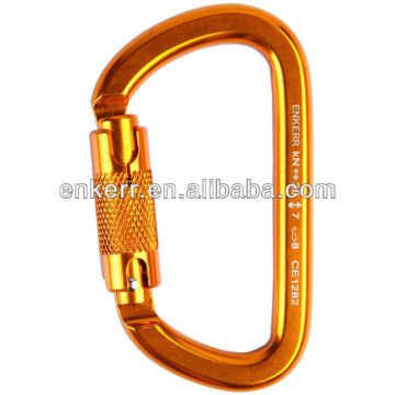 aluminum alloy yellow color safety carabiner
