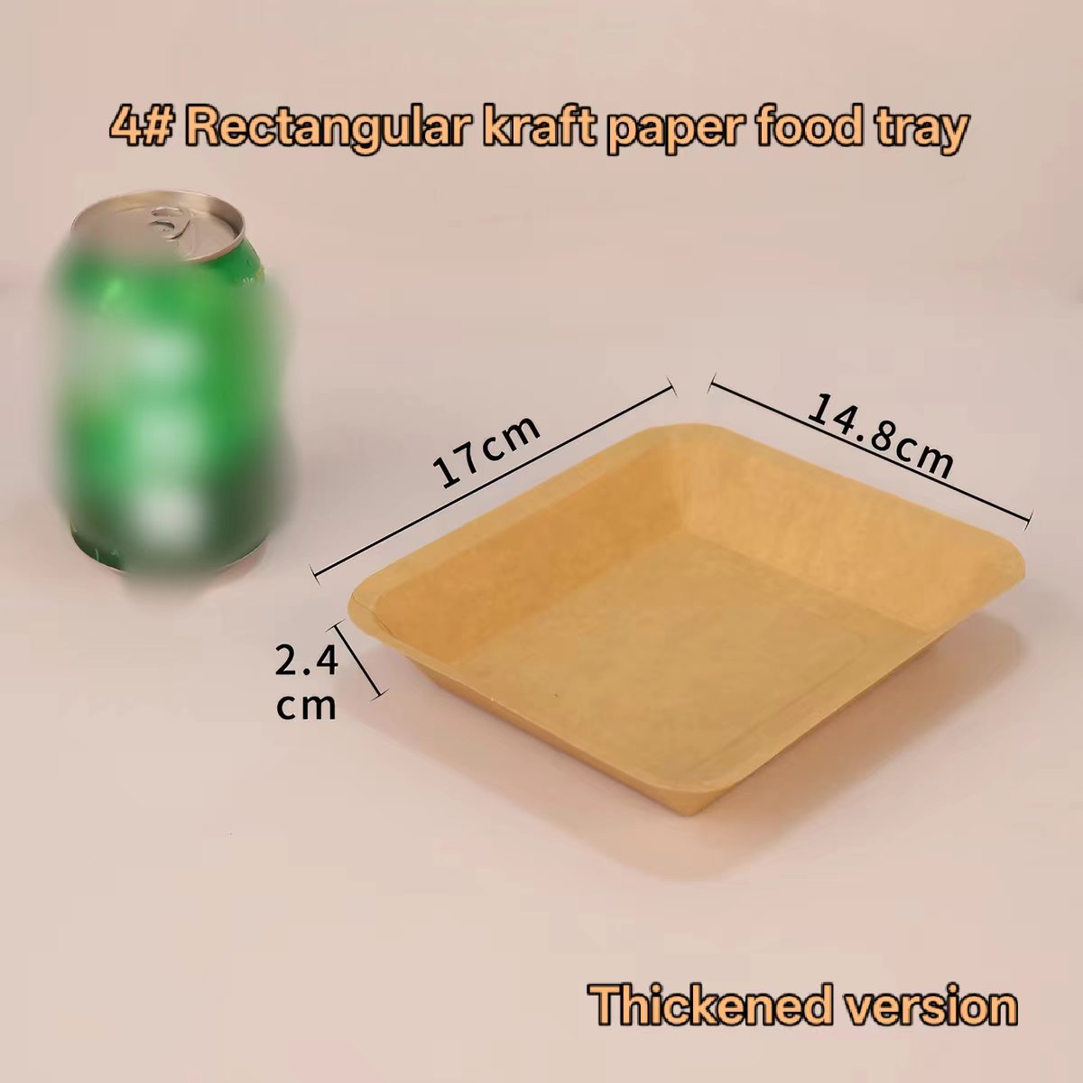 Rectangular Kraft Paper Food Tray Product View