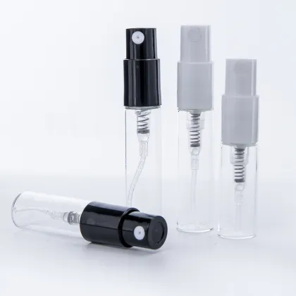 2ml 3ml Mini Black Sample Perfume Vials Bottles