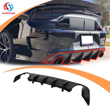 OEM ABS Rear Bumper Diffuser Lips for Dodge Black Charger - Honghang Auto Accessories Factory