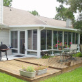 Sunroom di vetro a piedi personalizzate da casa vetrali