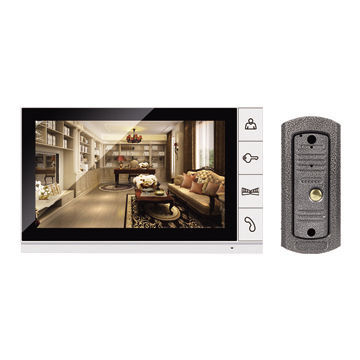 9-inch Smart Home Door Phone Video, with Night Vision CMOS Outdoor Camera + Water-resistant
