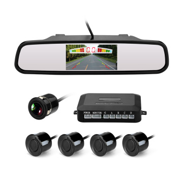 4.3 Inch Mirror Display Parking Sensor - Car Reverse Backup Radar System