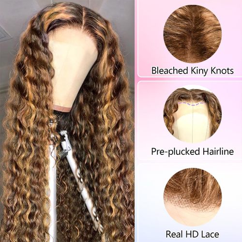 Highlight 13x6 Deep Wave Human Hair Wig