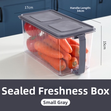 水切りバスケットなしのグレーの収納ボックス