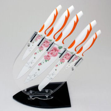 Heated 5-piece Kitchen Knife Set, Goof Wear-resistance