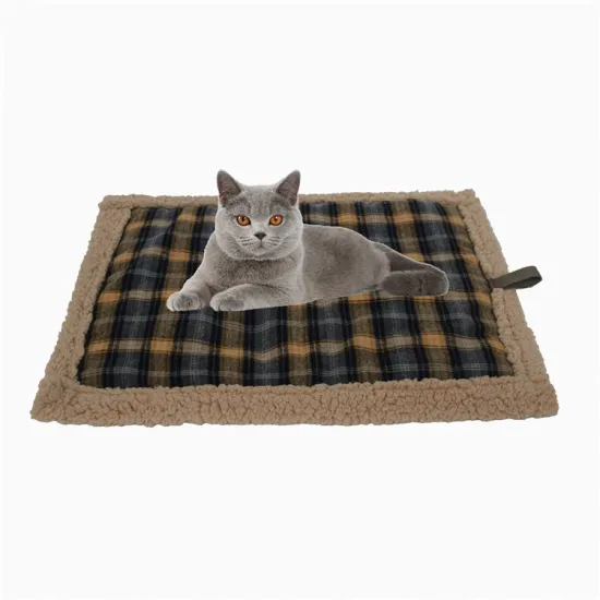 Geerduo Luxury Printed Self Heating Cotton Pet Cat Pad Mat Bed