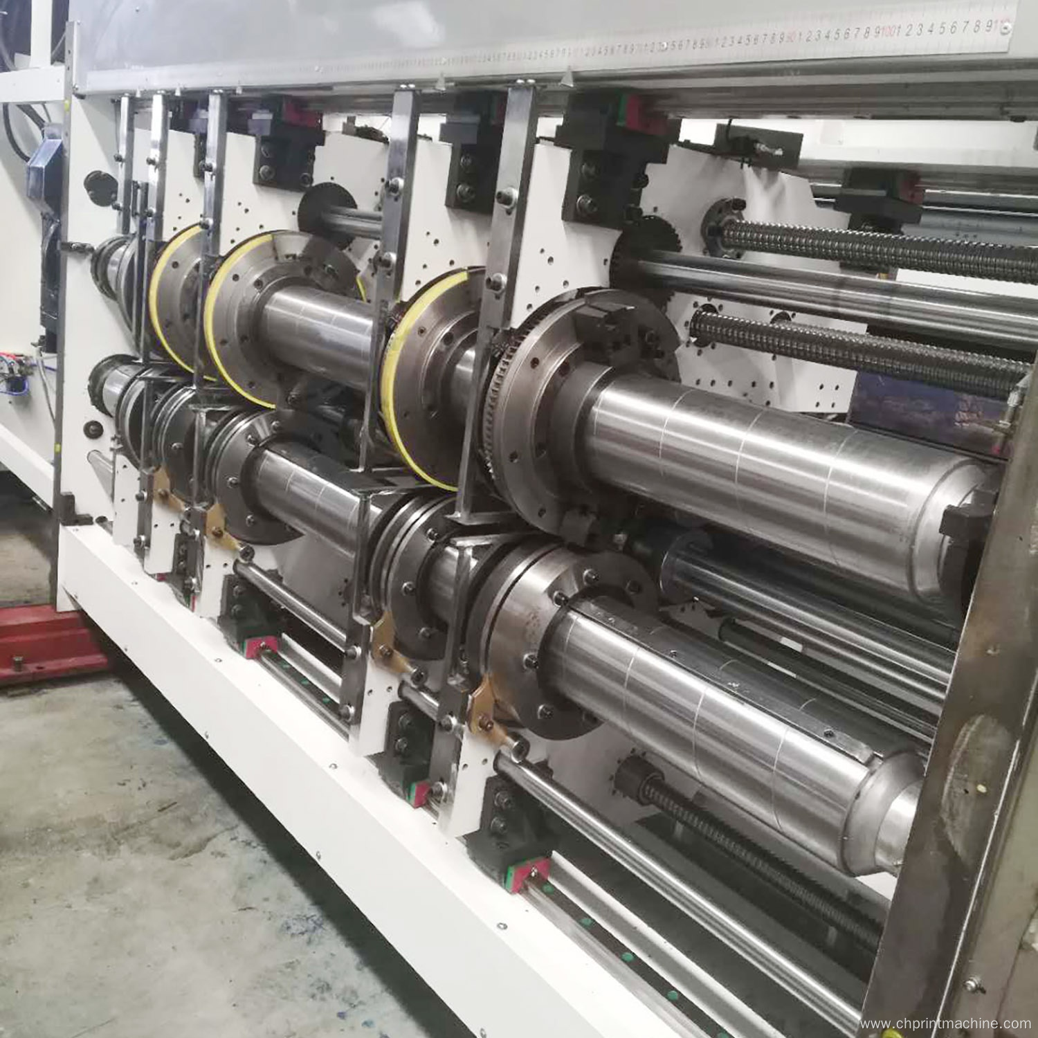 Flexo printer slotter die cutter folder gluer inline