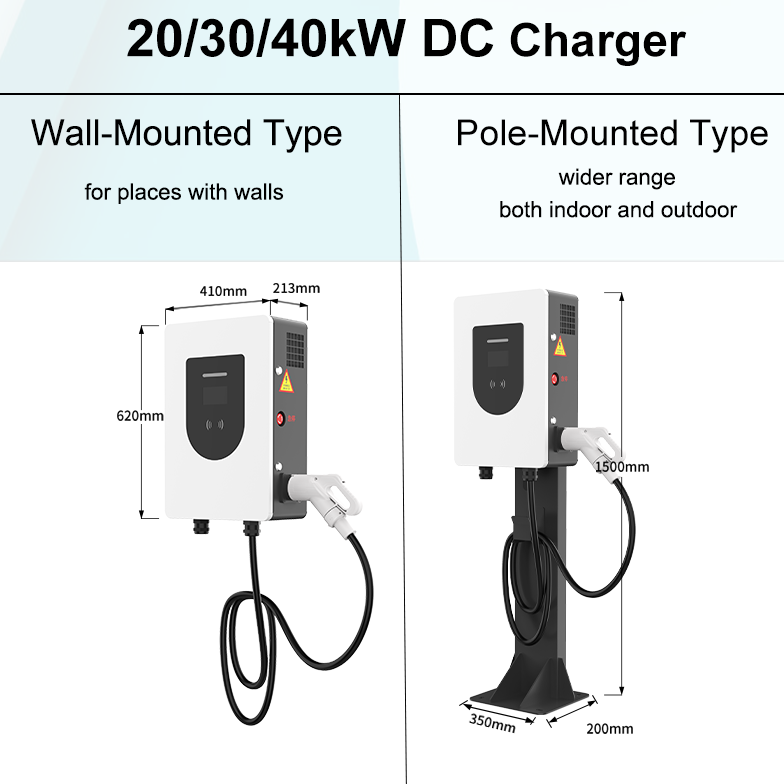 20kW 30kW 40KW wall-mounted DC Chargrer Double Guns