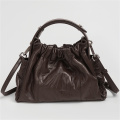 Graceful Crossbody with Genuine Leather Clouds