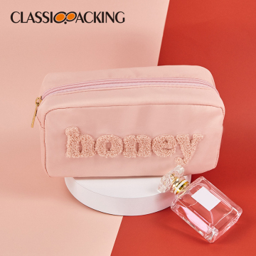 Fashion Pink Sticked Handtuch Make -up Organizer -Tasche - große Kapazität wasserdichtes Reisekosmetikbeut