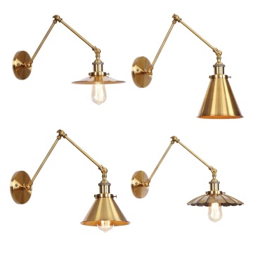 Wholesale Industrial Plated Bronze Wall Light Vintage E27 for Cafe Bar