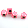 Bicycle Tire Valve Cap Heart-shaped plastic tire valve cap valve nozzle Manufactory