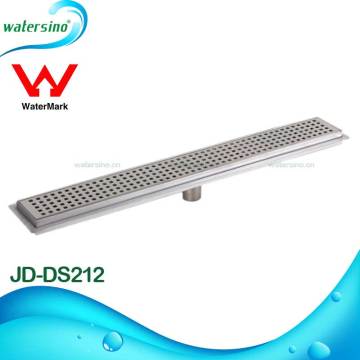 JD-DS212 Stainless steel brushed long square design floor drainer