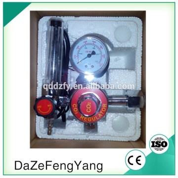 CO2 Air Pressure Regulator Gauge with Flowmeter