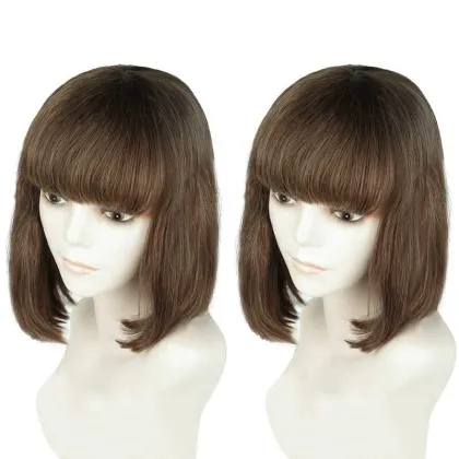 Wholesale 10A 100% human hair wigs red colored short bob wig straight bob human hair bob wigs lace front