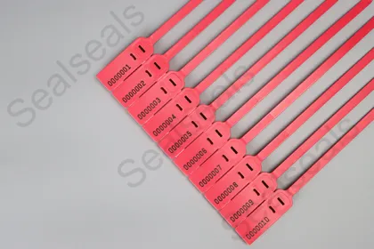 Short Adjustable Plastic Seals with No Prongs