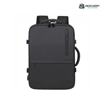 USB charging business backpack expandable backpack