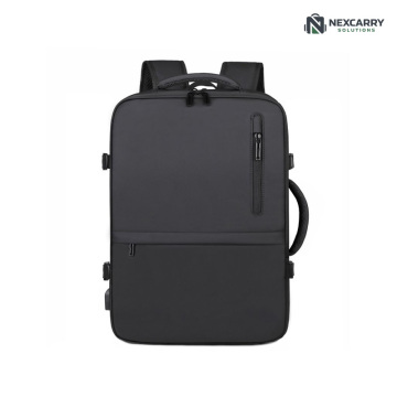 Mochila expandible con carga USB para negocios